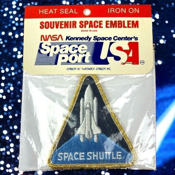 Vintage Other - 80s NASA Vintage Space Shuttle Kennedy Space Center Heat Seal Iron On Pa…